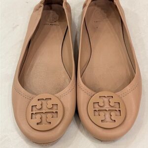 Tory Burch Women's pink/Tan Flats 8.5